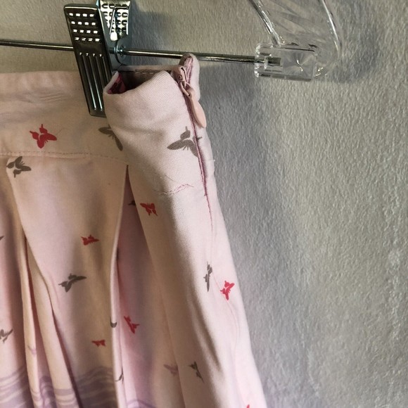 Pink Japanese Pleated Skirt, Anime, Toyko, Cherry Blossoms, Side Zipper, Medium - Picture 4 of 6